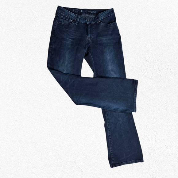 Levi's Dark Indigo Blue Bold Curve Modern Rise Skinny Bootcut Jeans Size 29 - Picture 1 of 9